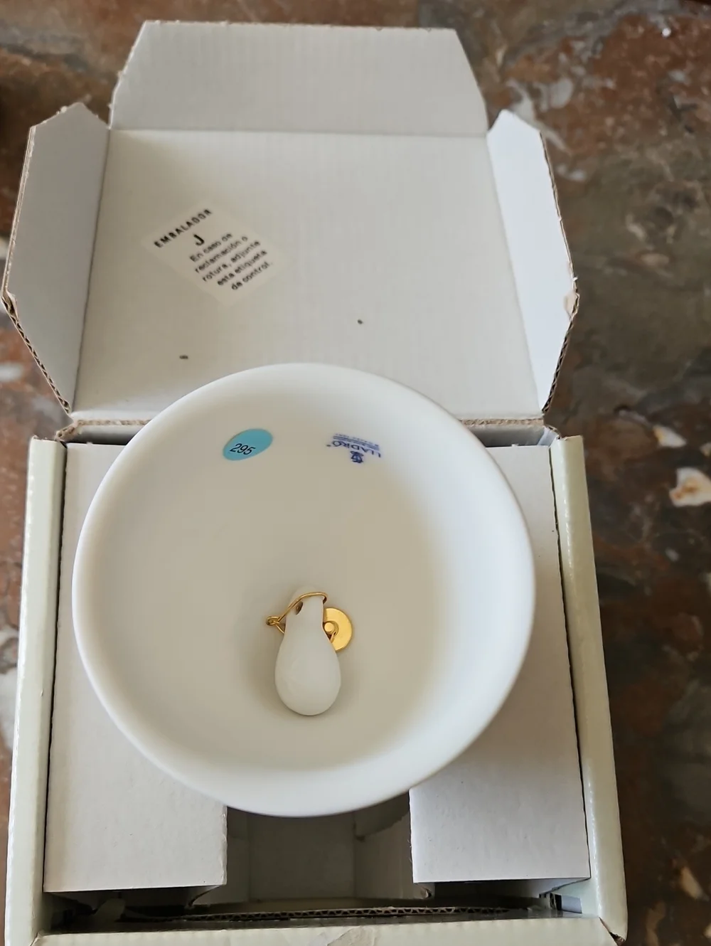 Vintage Lladro 1992 Christmas Bell Ornament
